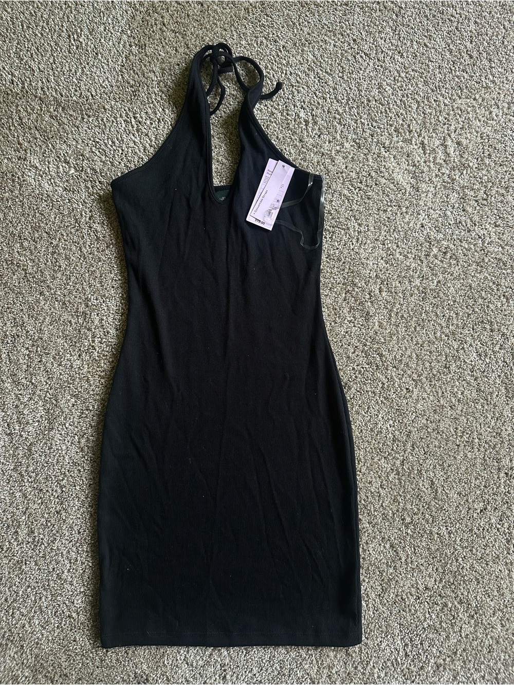 wild fable Black Mini Halter Dress
